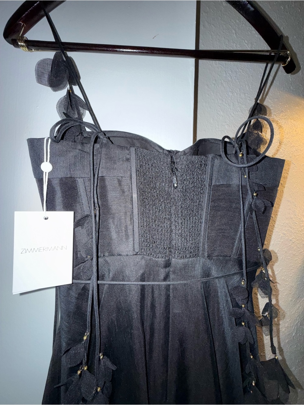 Black Formal Zimmerman Midi Dress - Picture 4 of 5